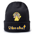 Pokemon Anime Figure Pikachu Autumn and Winter Kawaii Woolen Printed Knit Hat Boys and Girls Universal Birthday Christmas Gifts