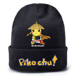 Pokemon Anime Figure Pikachu Autumn and Winter Kawaii Woolen Printed Knit Hat Boys and Girls Universal Birthday Christmas Gifts