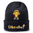 Pokemon Anime Figure Pikachu Autumn and Winter Kawaii Woolen Printed Knit Hat Boys and Girls Universal Birthday Christmas Gifts