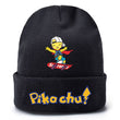 Pokemon Anime Figure Pikachu Autumn and Winter Kawaii Woolen Printed Knit Hat Boys and Girls Universal Birthday Christmas Gifts