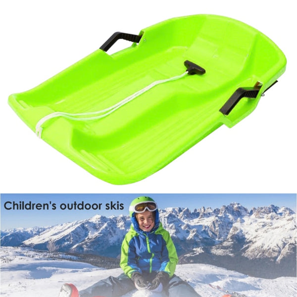 Durable Snow Sled Kids Adults Downhill Sledge Winter Toy Boat Flying Sleigh