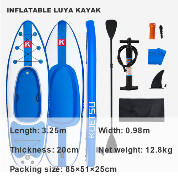 KOETSU Lure Fishing Kayak Recreational SUP Paddleboard Water Stand-up Paddle Board Single-person Rowing Boat 2 People
