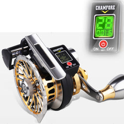 Digital Display Electronic Fishing Reel 2022 New 4.3:1 High Speed Ratio Low Profile Line Counter Baitcasting Reel Fishing Tools