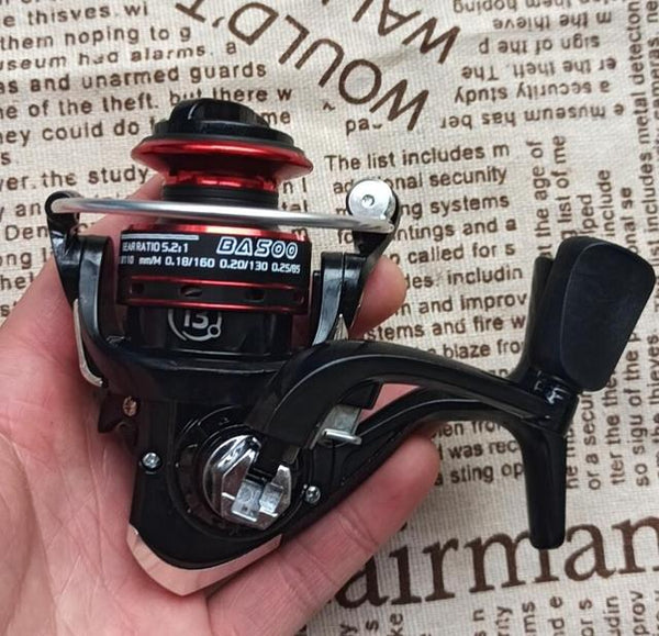 Full Metal Spool Mini Winter Ice Fishing Reel Small Spinning Reels Carp Raft Fishing Wheel 500 Fish Accessories Saltwater Gear