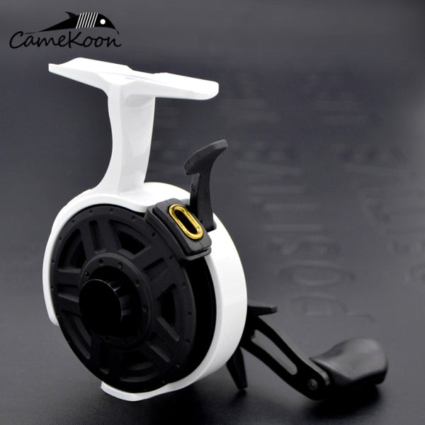 CAMEKOON FW500 Raft Fishing Coil 2.5:1 Left/Right Hand Retrieve Anti-Reverse Fly Fish wheel Inline Ice Fishing Reel for Beginner