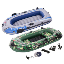 2-3 Person Thickening PVC Inflatable Boat Raft River Lake Dinghy Boats Kayak Canoe Pump Drifting Fishing Rowing Air Boat