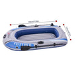 2-3 Person Thickening PVC Inflatable Boat Raft River Lake Dinghy Boats Kayak Canoe Pump Drifting Fishing Rowing Air Boat