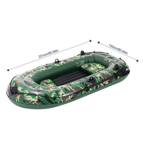 2-3 Person Thickening PVC Inflatable Boat Raft River Lake Dinghy Boats Kayak Canoe Pump Drifting Fishing Rowing Air Boat