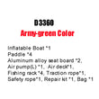 8-10 Person PVC Inflatable Boat Raft River Dinghy Fishing Rowing Boat With Aluminum Oars Air Pump D3360 728kg Load Weight 0.9MM