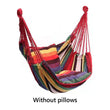 Portable Hammock Chair Canvas Bed Hammocks Garden Swing Hanging Leisure Lazy Rope Chair Swing Indoor Bedroom Seat Camping