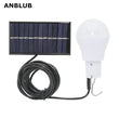 ANBLUB Portable LED Solar Lamp Charged Solar Energy Light Panel Powered Emergency Bulb For Outdoor Garden Camping Tent Fishing