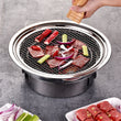Korean Charcoal Barbecue Grill Stainless Steel Non-stick Barbecue Tray Grills Portable Charcoal Stove for Outdoor Camping bbq