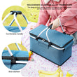 Folding shopping basket camping cooler bag 2-8 people use lunch drink heat preservation beach school picnic bag camping storage