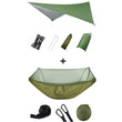 Pop-Up Portable Camping Hammock with Mosquito Net and Sun Shelter,Parachute Swing Hammocks Rain Fly Hammock Canopy Camping Stuff