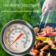 100-800℉/100-1000℉ Stainless Stee Barbecue Smoker Grill Meat Thermometer BBQ Cooking Food Accessories Dial Temperature