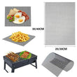 30x40CM Non-Stick Grid Shape BBQ Mat Cooking Grilling Sheet Liner Fish Vegetable Smoker Mats Outdoor Baking Kitchen Accessories