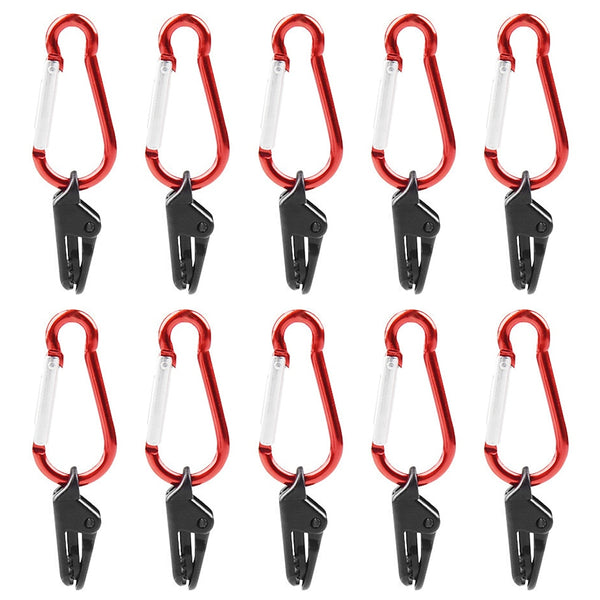 10/20pcs Hook Plastic Windproof Clamp Set Survival Grommet Tent Clips Buckle Awning Tarp Fixed Outdoor Camping Tent Accessories