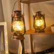 Night Lights LED Kerosene Lantern Christmas Battery Retro Lamp Room Decor Dimmable Table Lamps Hanging Portable Camping Light