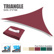 5x5x5M Wine red Sun Shade Sail Canopy for 98%UV Block For Outdoor Facility&Activities Patio Garden Backyard Awning