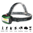 Mini COB LED Headlamp 4 Modes Waterproof Headlight Head Flashlight Torch Lanterna For Outdoor Camping Night Fishing