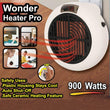 Electric Fan Heater 900W Handy Heater Portable Home Office Warm Fan Hot Instant Air Fan Stove Radiator Remote Winter Warmer