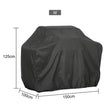 BBQ Grill Cover 7 Sizes Black Outdoor Waterproof Barbeque Cover Anti-Dust Protector For Gas Charcoal Electric Barbecue Grill