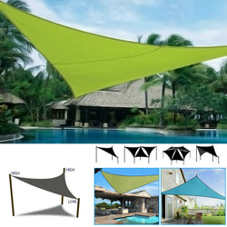 UV Block Shade Sail Shelter Awning fabric Waterproof Sunshade cloth canopy outdoor Sunscreen Patio Garden balcony