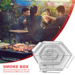 New Stainless Smoke Generator For BBQ Grill Or Smoker Wood Dust Hot And Cold Smoking Salmon Bacon Meat Burn Bbq Tools
