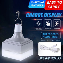 30W USB Camping lantern Rechargeable Tent Light With Hook Portable LED lamp Night Market Outdoor Waterproof IP42 Emergency Light