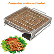 Cold Smoke Generator for BBQ Grill or Smoker Wood Dust Hot and Cold Smoking Salmon Meat Burn Stainless Cooking Bbq Tools