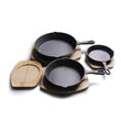 TEENRA Cast Iron Frying Pan Non-stick Skillet Kitchen Frying Pot Breakfast Pan Omelette Pancake Pot Household Cooking Cookware