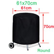 BBQ Cover Outdoor Dust Waterproof Weber Heavy Duty Grill Cover Rain Protective outdoor Barbecue cover round bbq grill black