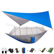 Lightweight Portable Camping Hammock and Tent Awning Rain Fly Tarp Waterproof Mosquito Net Hammock Canopy 210T Nylon Hammocks