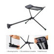 Portable Stool Collapsible Footstool For Camping Beach Chair Folding Fishing Outdoor BBQ Camping Chair Foot Recliner Foot Rest
