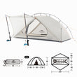 Naturehike VIK Tent 1 2 Person Ultralight Tent Portable Travel Hiking Outdoor Tent Airy Fishing Tent Waterproof Camping Tent
