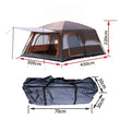 The Camel Outdoor 6/7/8/9/10-12 People Camping 4 Season Tent Outing Two Bedroom Tent Big Space High Quality Camping Tent Carpas
