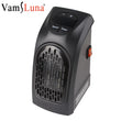 400W Mini Electric Heater Portable Bladeless Fan Heater Wall Handy Heating Radiator Thermostat Home Blower Calefactor Electrico