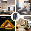 HiPiCok Fan Heater Electric Home Heaters Mini 220V Room Air Wall Handy Heater Ceramic Heating Warmer Fan for Home Office Camping