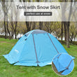 Desert&Fox Winter Tent with Snow Skirt 2 Person Aluminum Pole Tent Lightweight Backpacking Tent for Hiking Climbing Snow Weather