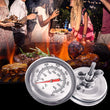 High Quality Stainless Steel BBQ Smoker Pit Bimetallic Grill Thermometer Temp Gauge With Dual Gauge 500 Degree Convenient Cook