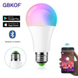 LED Bluetooth Bulb Lights Dimmable RGB Color-Changing 15W E27 Groups Control Memory Function Multi-Color Decoration Party Family