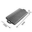 Cast Iron Outdoor Baking Tray Double-sided Iron Plate Cast Iron Pan BBQ Griddles Cookware