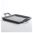 14*13.5cm Cast Iron Square Grill Plate with Double Ears Easy Access Steak Grill Pan Utensils for ki