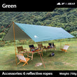 3F UL GEAR Ultralight 210T Silver Tarp Canopy Sunshade Outdoor Camping Hammock Rain Fly Beach Sun Shelter