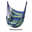 Portable Hammock Chair Canvas Bed Hammocks Garden Swing Hanging Leisure Lazy Rope Chair Swing Indoor Bedroom Seat Camping