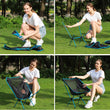Detachable Portable Folding Moon Chair Outdoor Camping Chairs Beach Fishing Chair Ultralight Garden Hiking Picnic Seat Furniture