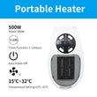 220V 500W Portable Electric Mini Fan Heater Desktop Household Wall Handy Heating Stove Radiator Warmer Machine for Winter