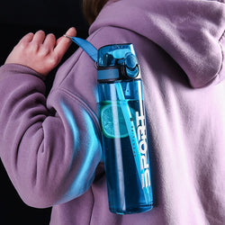 550ml/750ml Sports Water Bottle With Straw Portable Gym Fitness Sports Shaker Drink Bottle Drinkware Waterbottle Eco-Friendly