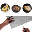 3Pcs Non-stick BBQ Grill Mesh Mat Grid Shape Barbecue Mat Baking Mat Reusable BBQ Mat Heat-resistant Picnic Tools