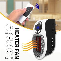 220V 500W Portable Electric Mini Fan Heater Desktop Household Wall Handy Heating Stove Radiator Warmer Machine for Winter